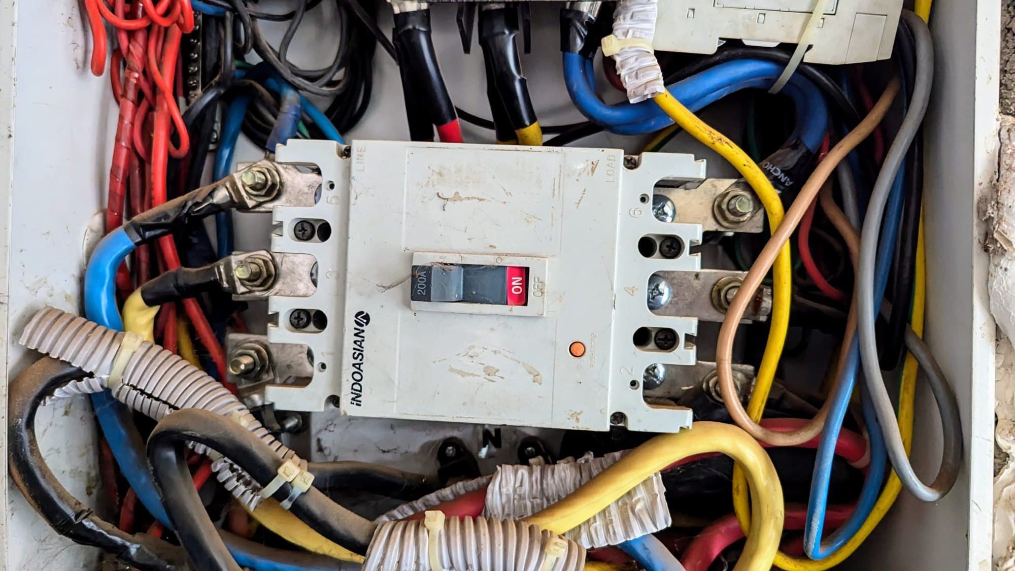 Circuit breaker inside a distribution board
